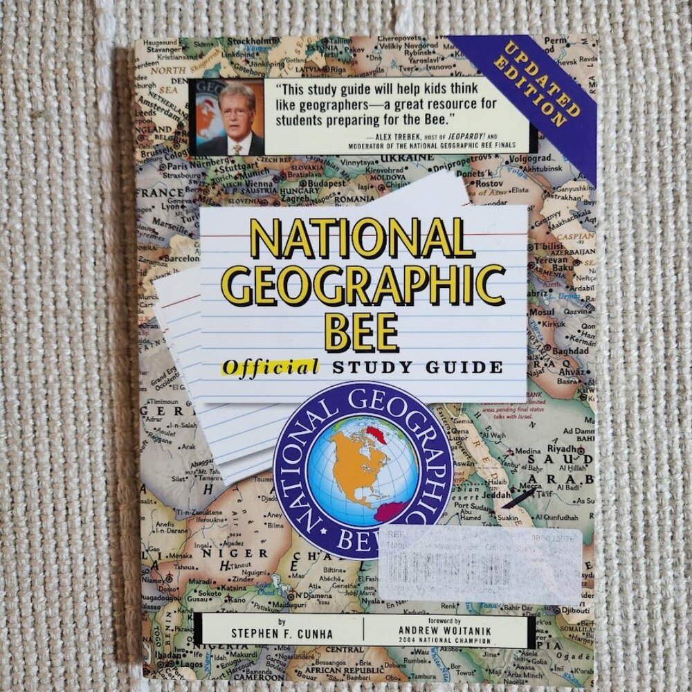 National Geographic Bee Official Study Guide Updated Edition Paperback Book